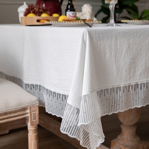 Swag Lace <b>Table</b> Skirt Ruffled <b>Table</b> Skirts Wedding <b>Table</b> Skirting with Wave Plain Party Style Solid Hotel Wholesale Customize - Product Image 4
