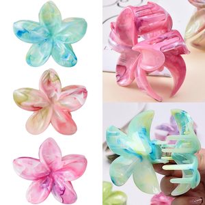 Nuevo Clip de Pelo con Forma de Flor de 8cm para Mujer, de Alta Calidad, con Tarjeta, Clip de Pelo con Diseño de Flor y Mármol, Accesorio para el Cabello, Directo de Fábrica - Product Image 2