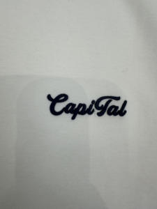 <span class=keywords><strong>T</strong></span>-shirt da uomo in misto cotone a maniche corte con stampa a lettere maiuscole, anti-piega, anti-pilling, vestibilità ampia, disponibile in 3 colori - Product Image 5