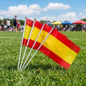 Drapeau à main avec mât en bois, souvenir de <span class=keywords><strong>voyage</strong></span> portable, drapeau américain en polyester pour festival, défilé, souvenir, décoration - Product Image 4
