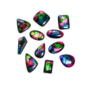 Cabujones de Labradorita de 30-40mm, Formas Mixtas Pulimentadas para Joyería, Gemas Sueltas con Patrón Arcoíris Natural - Product Image 3