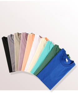 MT2667 Camisetas de Algodón 100% de 250 g/m² con Estampado Personalizado al por Mayor, Camisetas Lisas para Hombre y Mujer - Product Image 4