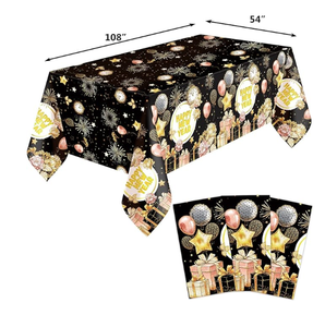 Tovaglia Festiva per Capodanno, Rettangolare o Rotonda, Scintillante per Banchetti e Decorazioni Domestiche - Product Image 2