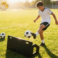 Planche de rebond pliable et portable pour l'entraînement sportif de football, en PE, haute résistance aux chocs, durable et avec service de découpe