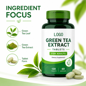 Comprimés d'extrait de thé vert riche en polyphénols 1000mg pour adultes, L-Théanine 60% EGCG L-Tyrosine, stimulant métabolique, pour femmes enceintes - Product Image 4