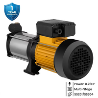 Pompe multi-étages en acier inoxydable MHI600 0,75 CV (0,55 kW) 30 m de hauteur de refoulement 90 L/min 3 pales SS304 Haute pression CE – Vente en gros