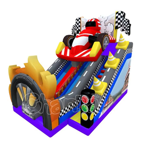 Passen Sie aufblasbare Rutsche Racing aufblasbare Türsteher Racing Go Kart Jumping Castle Wasser rutsche - Product Image 1