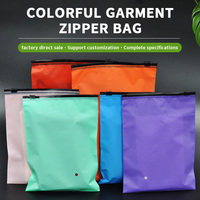 Sac en plastique réutilisable et recyclable, antistatique, givré, avec fermeture éclair, durable, anti-poussière, épaisseur 200 microns, pour vêtements, chaussettes, chaussures, literie