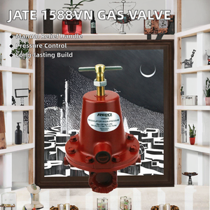Válvula Reductora de Presión de Gas Industrial JATE 1588VN con Solenoide y Operación Manual con Manija, Tamaño de Puerto de 1 Pulgada - Product Image 2