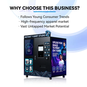 ตู้จำหน่ายเสื้อผ้าอั<span class=keywords><strong>จ</strong></span>ฉริยะ AI รุ่นใหม่ พร้อมหน้าจอสัมผัสอิเล็กทรอนิกส์ สำหรับการปรับแต่งข้อความและลวดลายส่วนตัว - Product Image 3