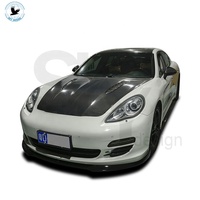 Couvercle de moteur pour Porsche Panamera GTS MSY 2014, Kit de carrosserie en Fiber de carbone forgée