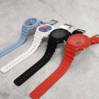 Montre sport pour homme à quartz LED étanche, bracelet en caoutchouc, double affichage, cadran résistant, boîtier en alliage de zinc en forme d'animal, SANDA