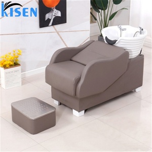 Kisen Modern High <b>End</b> Luxury Sitting Lying Massage Furniture Washing <b>Bed</b> Shampoo Chair With Ceramic Bowl for Sale - Product Image 6