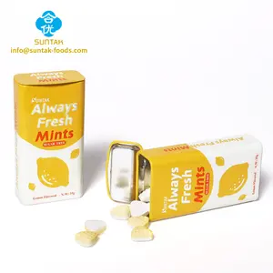 Rasa Lemon Tablet Mint gula timah bebas Mint permen permen manis permen untuk napas segar