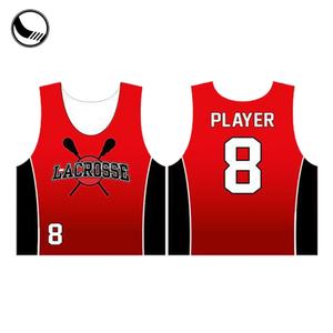 Maillots de lacrosse personnalisés par sublimation BETHERIVAL pour l'université, uniformes 100% polyester à séchage rapide, col en V - Product Image 2