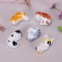 Repose-baguettes en céramique style chat porte-bonheur japonais moderne, ornement chat, cadeaux d'affaires, décoration maison et jardin