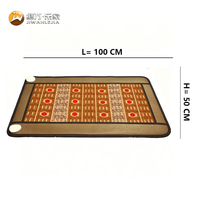 Tapis de massage thermique multi-pierres en jade et tourmaline Jiwan Lejia pour salon de bien-être