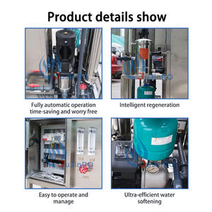 מכונת אוסמוזה הפוכה מסחרית קטנה מנירוסטה של JuJin עם בקר PLC ומשאבה 500 ליטר/שעה, מיכל מים טהורים עם ממברנת RO - Product Image 4