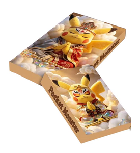 MianHuaTang Série de cartes à collectionner en émail Pokémon : Les Aventures de Pokémon – Cadeaux pour enfants et amateurs de jeux de société - Product Image 1