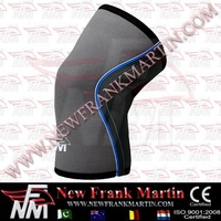 Genouillères de musculation NFM en néoprène pour gym, fitness, powerlifting, WOD, squat, 5 mm, 7 mm, noires, résistantes à l'usure, OEM, unisexe, enfants
