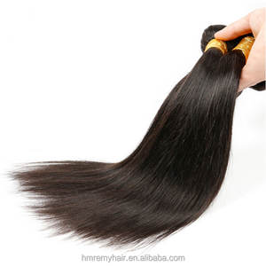 批发 100% 天然原生雷米人发编织批量库存样品 24 英寸丝滑直发波浪巴西发束中国 - Product Image 4