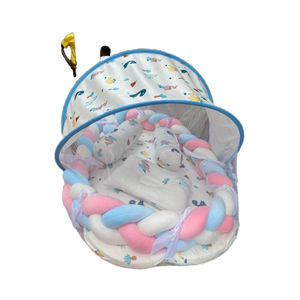 100% di cotone stampato lettino <span class=keywords><strong>per</strong></span> bambini morbido e traspirante uso domestico copertura nido <span class=keywords><strong>per</strong></span> <span class=keywords><strong>neonati</strong></span> 0-24 mesi Playard biancheria da letto - Product Image 1