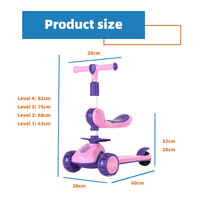 AFTFA Jouet musical lumineux pour tout-petits, véhicule à roulettes pour adolescents, trotteur d'équilibre pour garçons et filles, trottinette pour enfants, fournisseur