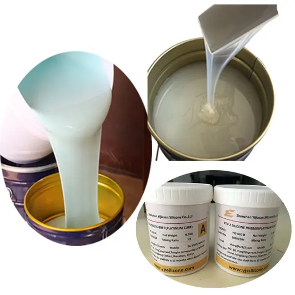 Лидер продаж, Пищевая силиконовая резина RTV2, силиконовая форма, полупрозрачная платиновая силиконовая резина для изготовления пресс-форм
