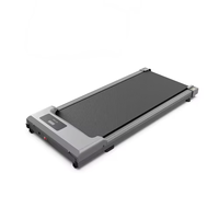 Tapis roulant électrique compact ultra-fin et silencieux de 2,5 CV avec écran LED et 12 programmes pour la maison, le bureau et l'utilisation sur le bureau, vitesse réglable
