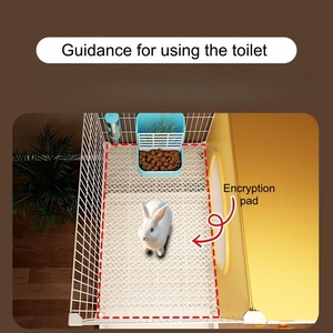 <span class=keywords><strong>Maison</strong></span> pour animaux de compagnie moderne toutes saisons pour chiens et chats avec lits superposés en forme de villa à deux étages, en maille de fer, design chaleureux pour une utilisation en intérieur - Product Image 3