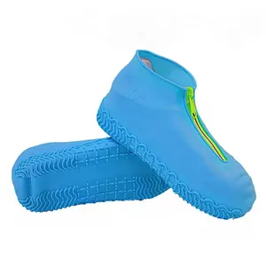 Protector impermeable para zapatos, cubierta para botas, hebilla Unisex,  cubiertas para zapatos de lluvia, antideslizantes, gruesas, fundas para