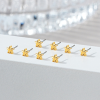 F136 titane oreille Piercing broche goujon bijoux étoile coeur extrémités supérieures boucle d'oreille dos poste oreille goujon boule poste
