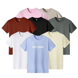 Custom t Shirt Men's 100% Cotton <b>Tshirt</b> Luxury Quality Rib O-neck Blank Drop Shoulder Streetwear Oversize T-shirt for Men - Product Image 3