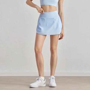 ODM OEM morbido e asciutto leggero Skort da palestra in fabbrica tessuto riciclato diretto da Badminton pantaloncini foderati da pallavolo gonna da Tennis donna - Product Image 5