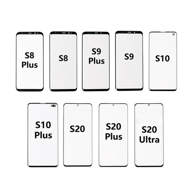 Factory Wholesale for Samsung S7 S8 S9 S10 S20 S21 S22 S23 Glass With OCA for Samsung Front Screen Lcd Touch Panel Glass OCA