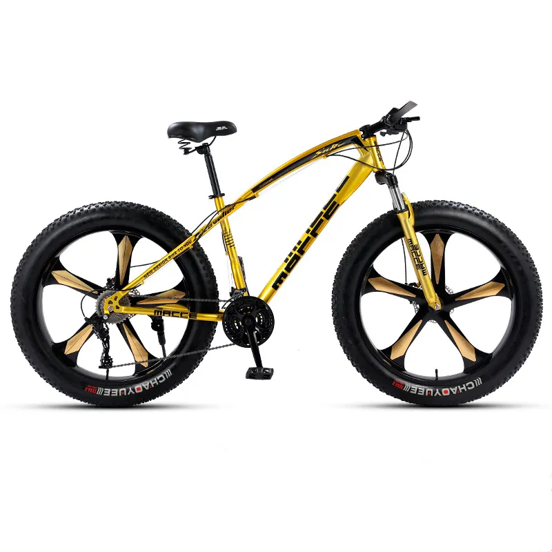 Neumático de bicicleta de 26 pulgadas para nieve de alta calidad, bicicletas de montaña de acero con alto contenido de carbono de 21/24/27/30 velocidades a la venta