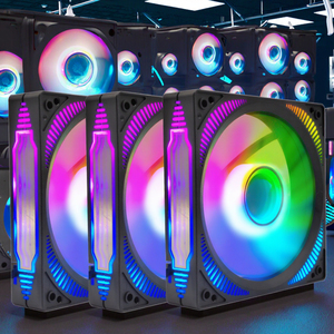 Ventilador de 6 pines RGB de gama alta de 120mm, ordenador eléctrico colorido para juegos para caja de PC, nuevos modelos con disipador de calor de plástico de 1,8 W - Product Image 5