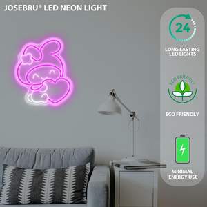Letrero Luminoso LED de Anime Melody, Luz de Neón para Decoración de Pared, Dormitorio, Sala de Juegos, Sala de Estar, Decoración para Niños - Product Image 5