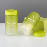 Emballage Premium pour Compléments Alimentaires Créatifs, Bouteille en Verre Personnalisée, Pot en Verre Vert Mat pour Vitamines, Contenant pour Gummies et Comprimés