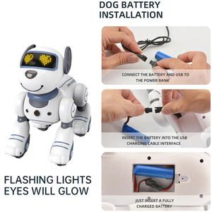 Aijh Smart RC <strong>Robot</strong> Dog Toy AI Programming STEM Educational Dancing Walking Stunt Pet for Kids Boys Girls Christmas Birthday <strong>Gif</strong> - Product Image 2