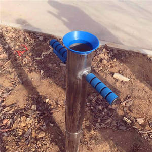 Macchina per trapiantatrice di melone vegetale addensata piantatrice di pepe in acciaio inossidabile a doppio manico - Product Image 4