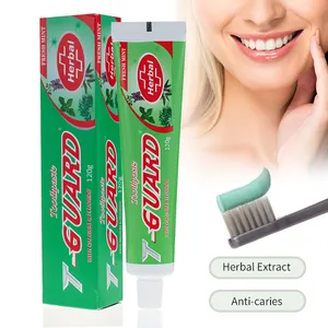 Бесплатный образец, оптовая продажа, дешевая фтористая зубная паста 120 г, индивидуальная фирменная зубная паста против кариеса, мята, травяная зубная паста