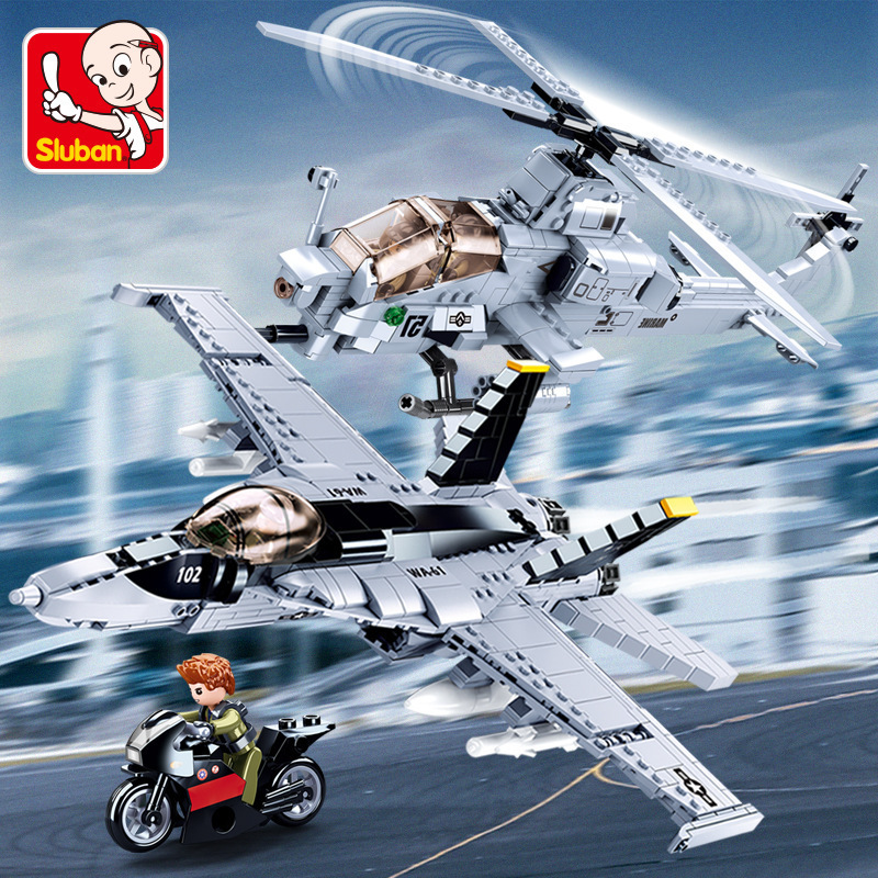 SlubanビルディングブロックM38-B0838 AH-1Z攻撃ヘリコプター