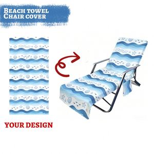 Housse de chaise personnalisée avec logo, séchage rapide, anti-sable, écologique, pour fête sur la plage - Product Image 1