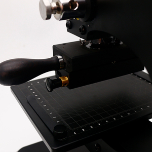Mini Manual Hot Foil Stamping Machine With Custom Brass Mold, Hand Gold Foil Embosser for Leather Paper Card PVC Logo Hot Stampi - Product Image 6