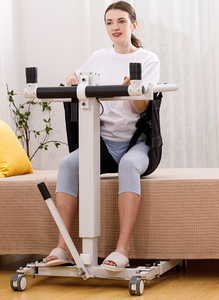 Fournitures médicales pour personnes âgées Machine de transfert manuel Chaise de levage Fauteuil roulant patient Chaise d'aisance Prix - Product Image 3