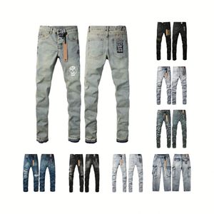Jeans de Diseñador para Hombre, Marca Original, Tejidos Elásticos, Color <span class=keywords><strong>Oscuro</strong></span> Desgastado, Estilo Desgarrado, para Invierno, Últimos Modelos - Product Image 4
