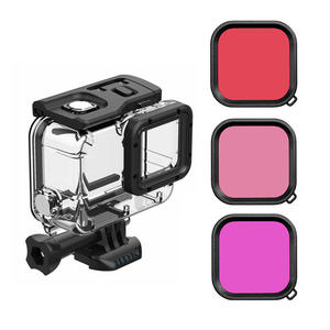 Filtres d'objectif accessoires <span class=keywords><strong>filtre</strong></span> de plongée <span class=keywords><strong>rouge</strong></span> rose violet boîtier étanche boîtier sous-marin filtres de plongée pour <span class=keywords><strong>Gopro</strong></span> 12/11/10/9/<span class=keywords><strong>8</strong></span> - Product Image 6