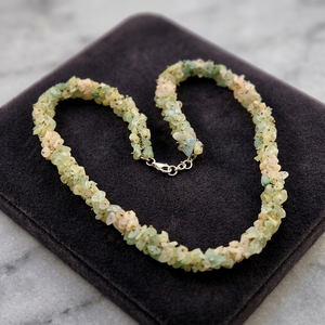 Green Gemstone Bead Necklace Women Fashion Religious Jewelry Pearls Agates Turquoises Jades Brass <b>Copper</b> <b>Chains</b> Gifts - Product Image 1