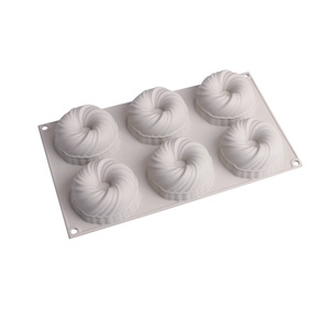 <b>Silicone</b> Mold 6 Cavity Yarn Ball Shape For Mousse Cake <b>Baking</b> DIY Dessert Chocolate Resin Mold Oven Safe Dishwasher Safe - Product Image 2